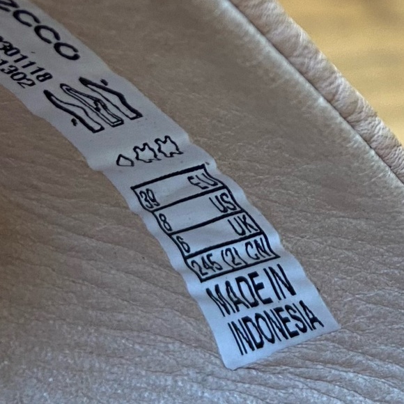 ECCO Touch Plateau Platform Criss Cross Slide Sandals Womens Sz 8 - Picture 9 of 11